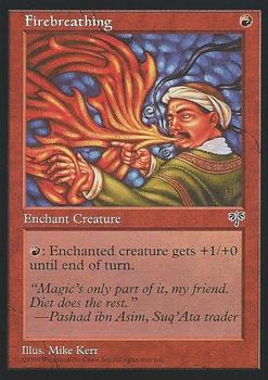 1996 Magic the Gathering Mirage #NNO Firebreathing Front