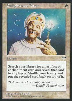 1996 Magic the Gathering Mirage #NNO Enlightened Tutor Front