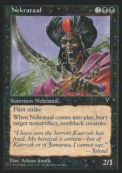 1997 Magic the Gathering Visions #NNO Nekrataal Front