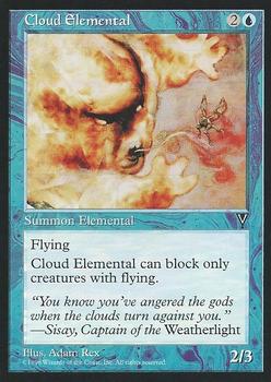 1997 Magic the Gathering Visions #NNO Cloud Elemental Front