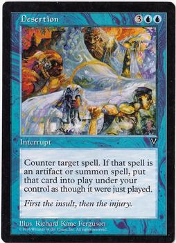 1997 Magic the Gathering Visions #NNO Desertion Front