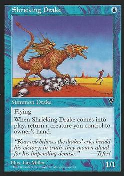 1997 Magic the Gathering Visions #NNO Shrieking Drake Front