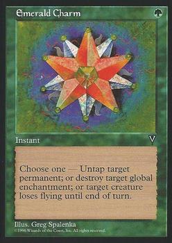 1997 Magic the Gathering Visions #NNO Emerald Charm Front