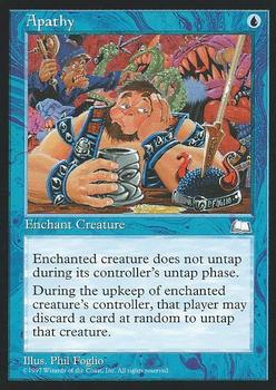 1997 Magic the Gathering Weatherlight #NNO Apathy Front