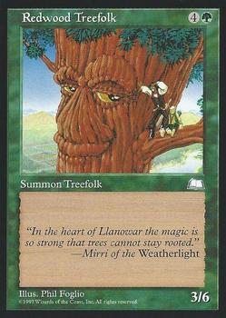 1997 Magic the Gathering Weatherlight #NNO Redwood Treefolk Front