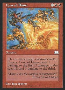 1997 Magic the Gathering Weatherlight #NNO Cone of Flame Front