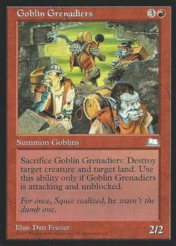 1997 Magic the Gathering Weatherlight #NNO Goblin Grenadiers Front