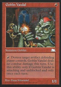 1997 Magic the Gathering Weatherlight #NNO Goblin Vandal Front