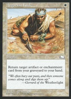 1997 Magic the Gathering Weatherlight #NNO Argivian Find Front