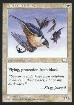 1997 Magic the Gathering Weatherlight #NNO Duskrider Falcon Front