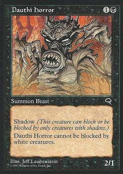 1997 Magic the Gathering Tempest #NNO Dauthi Horror Front