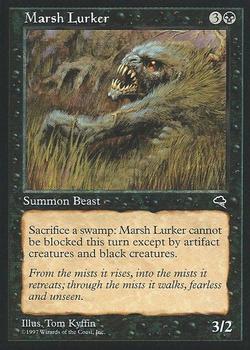 1997 Magic the Gathering Tempest #NNO Marsh Lurker Front