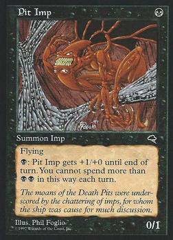 1997 Magic the Gathering Tempest #NNO Pit Imp Front