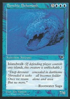 1997 Magic the Gathering Tempest #NNO Benthic Behemoth Front