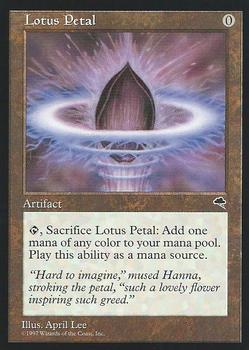 1997 Magic the Gathering Tempest #NNO Lotus Petal Front