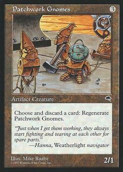 1997 Magic the Gathering Tempest #NNO Patchwork Gnomes Front