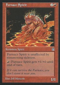 1998 Magic the Gathering Stronghold #NNO Furnace Spirit Front