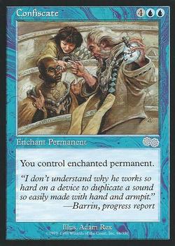 1998 Magic the Gathering Urza's Saga #66 Confiscate Front