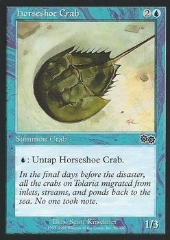 1998 Magic the Gathering Urza's Saga #80 Horseshoe Crab Front