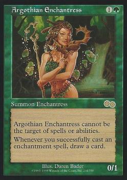 1998 Magic the Gathering Urza's Saga #234 Argothian Enchantress Front