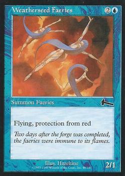 1999 Magic the Gathering Urza's Legacy #48 Weatherseed Faeries Front
