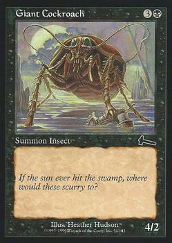 1999 Magic the Gathering Urza's Legacy #54 Giant Cockroach Front