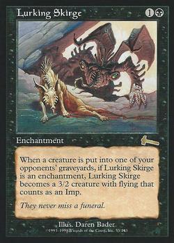1999 Magic the Gathering Urza's Legacy #55 Lurking Skirge Front