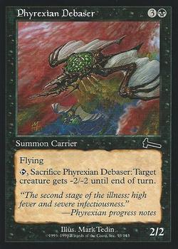 1999 Magic the Gathering Urza's Legacy #59 Phyrexian Debaser Front