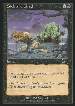 1999 Magic the Gathering Urza's Legacy #66 Sick and Tired Front