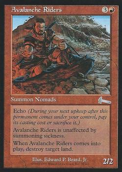1999 Magic the Gathering Urza's Legacy #74 Avalanche Riders Front