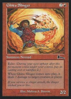 1999 Magic the Gathering Urza's Legacy #77 Ghitu Slinger Front