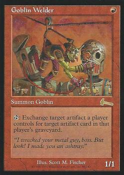 1999 Magic the Gathering Urza's Legacy #80 Goblin Welder Front