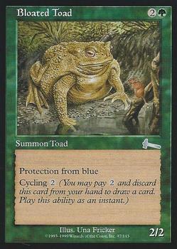 1999 Magic the Gathering Urza's Legacy #97 Bloated Toad Front