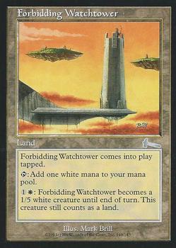 1999 Magic the Gathering Urza's Legacy #140 Forbidding Watchtower Front