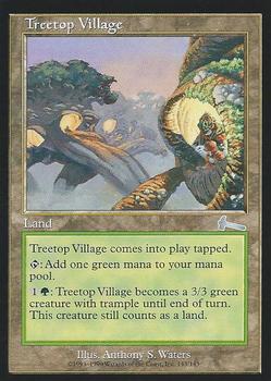 1999 Magic the Gathering Urza's Legacy #143 Treetop Village Front