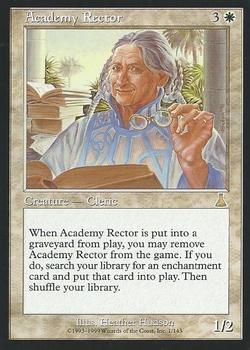 1999 Magic the Gathering Urza's Destiny #1 Academy Rector Front