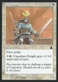 1999 Magic the Gathering Urza's Destiny #3 Capashen Knight Front