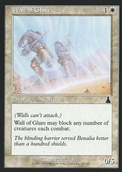 1999 Magic the Gathering Urza's Destiny #25 Wall of Glare Front