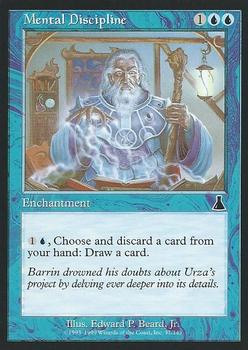 1999 Magic the Gathering Urza's Destiny #37 Mental Discipline Front