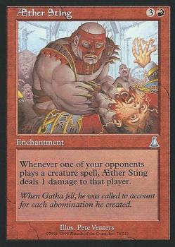 1999 Magic the Gathering Urza's Destiny #76 Æther Sting Front