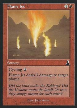 1999 Magic the Gathering Urza's Destiny #81 Flame Jet Front