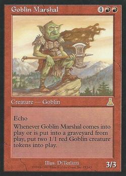 1999 Magic the Gathering Urza's Destiny #85 Goblin Marshal Front