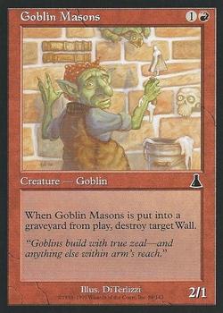 1999 Magic the Gathering Urza's Destiny #86 Goblin Masons Front