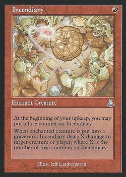 1999 Magic the Gathering Urza's Destiny #89 Incendiary Front