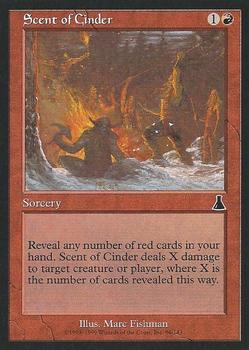 1999 Magic the Gathering Urza's Destiny #96 Scent of Cinder Front