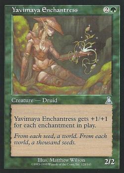 1999 Magic the Gathering Urza's Destiny #125 Yavimaya Enchantress Front
