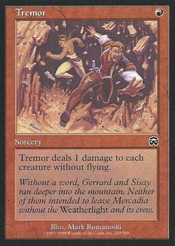 1999 Magic the Gathering Mercadian Masques #220 Tremor Front