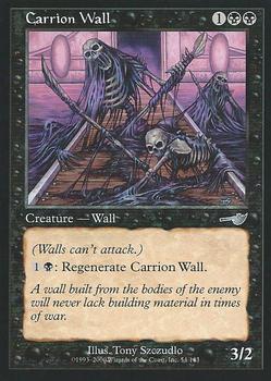 2000 Magic the Gathering Nemesis #54 Carrion Wall Front