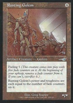 2000 Magic the Gathering Nemesis #138 Rusting Golem Front