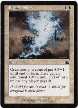 2000 Magic the Gathering Prophecy #20 Rhystic Shield Front